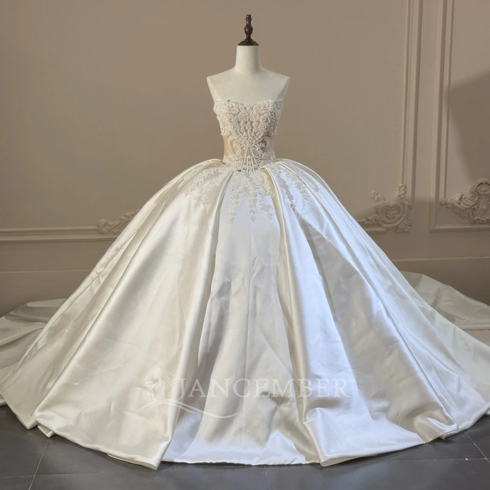 Customized Sleeveless Princess Wedding Dress With Peals Ball Gown Bride Dress Lace Up Back vestidos de novia Bridal Gowns
Customized Sleeveless Princess Wedding Dress With Peals Ball Gown Bride Dress Lace Up Back vestidos de novia Bridal Gowns
