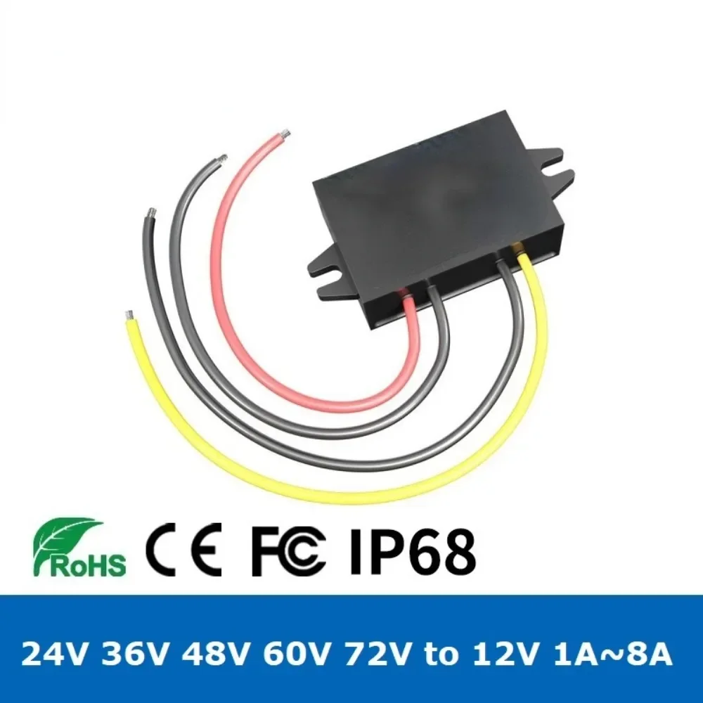 24V 36V 48V 60V 72V to 12V 1A -10A Step down DC DC Power Converter Power Supply Regulator Buck 24V 48V to 12 Volt Car Truck Boat
24V 36V 48V 60V 72V to 12V 1A -10A Step down DC DC Power Converter Power Supply Regulator Buck 24V 48V to 12 Volt Car Truck Boat