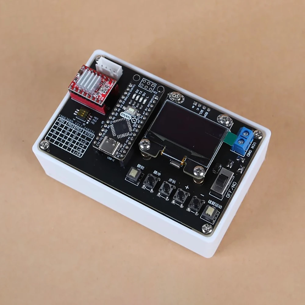 Programmable 42 Stepper Motor Controller - Adjustable Speed, Forward/Reverse & Auto-Reciprocating Motion Driver
Programmable 42 Stepper Motor Controller - Adjustable Speed, Forward/Reverse & Auto-Reciprocating Motion Driver