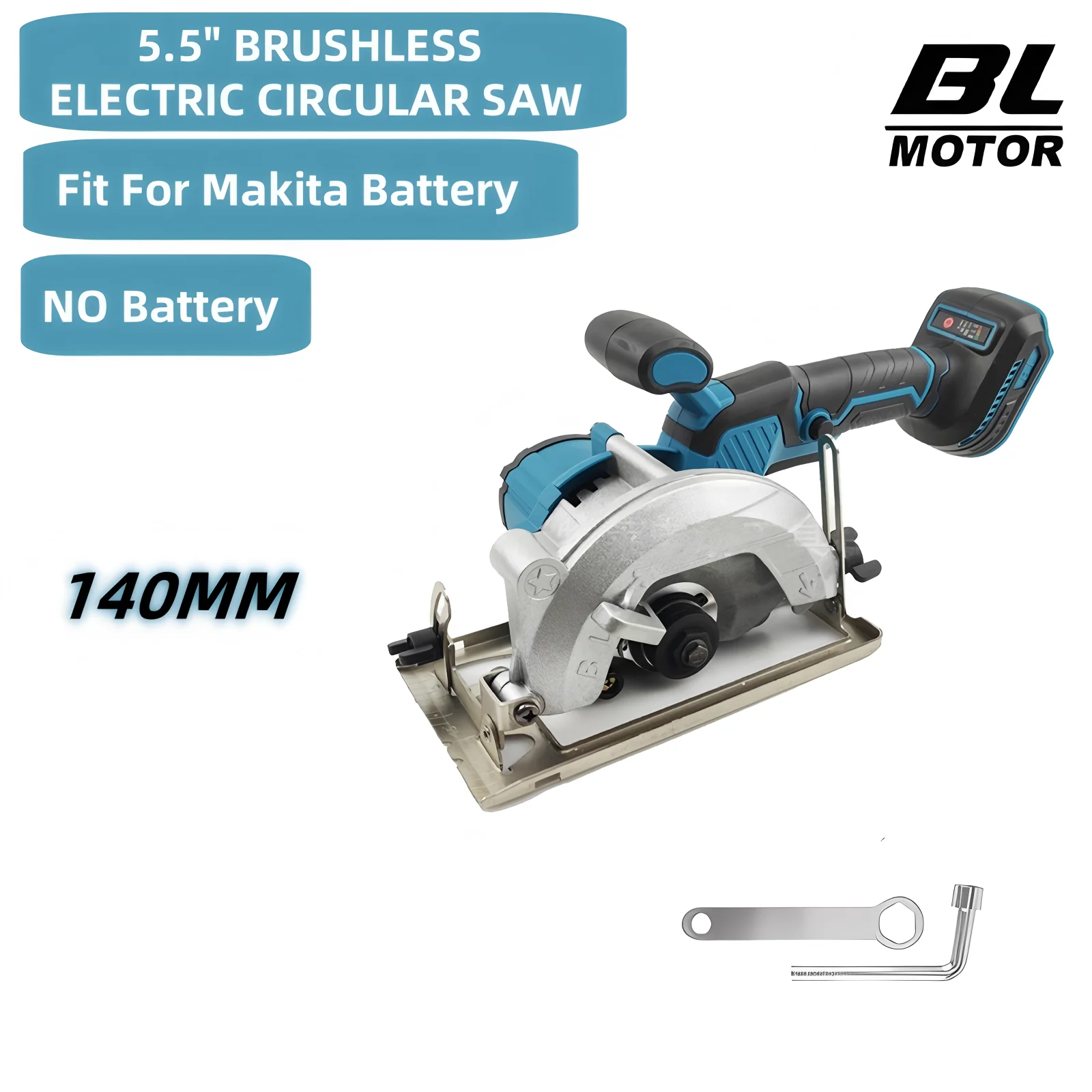 5.5IN Electric Circular Saw Brushless External Rotor Cordless High Power Cutting Woodworking Power Tools Fit Makita 18V Battery
5.5IN Electric Circular Saw Brushless External Rotor Cordless High Power Cutting Woodworking Power Tools Fit Makita 18V Battery
