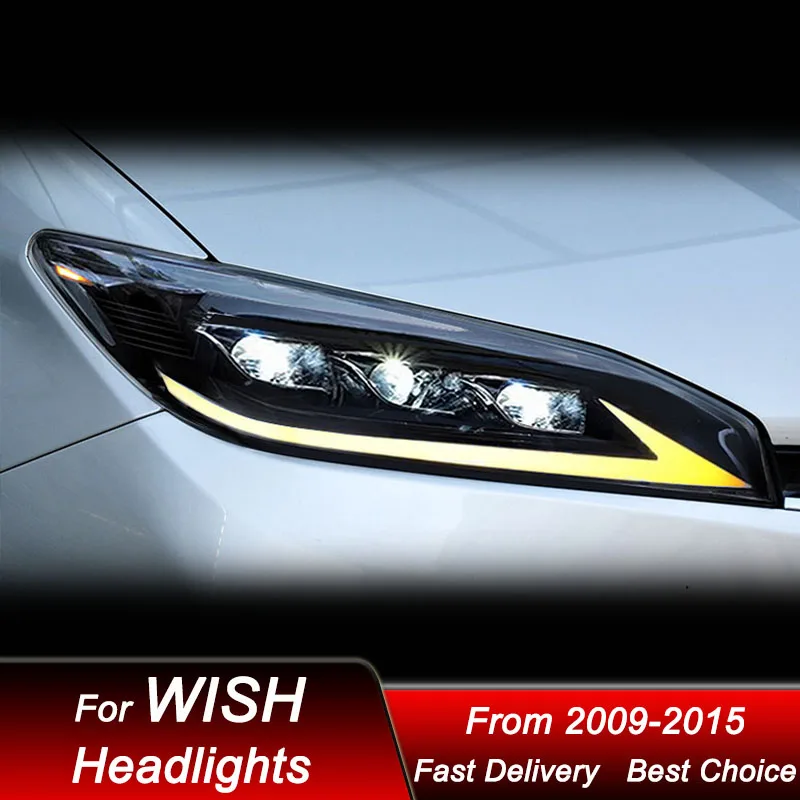 Поп-автомобильные фары для Toyota WISH 2009-2015, светодиодные фары в сборе, обновленный комплект аксессуаров для линз проектора с высокой настройкой
Поп-автомобильные фары для Toyota WISH 2009-2015, светодиодные фары в сборе, обновленный комплект аксессуаров для линз проектора с высокой настройкой