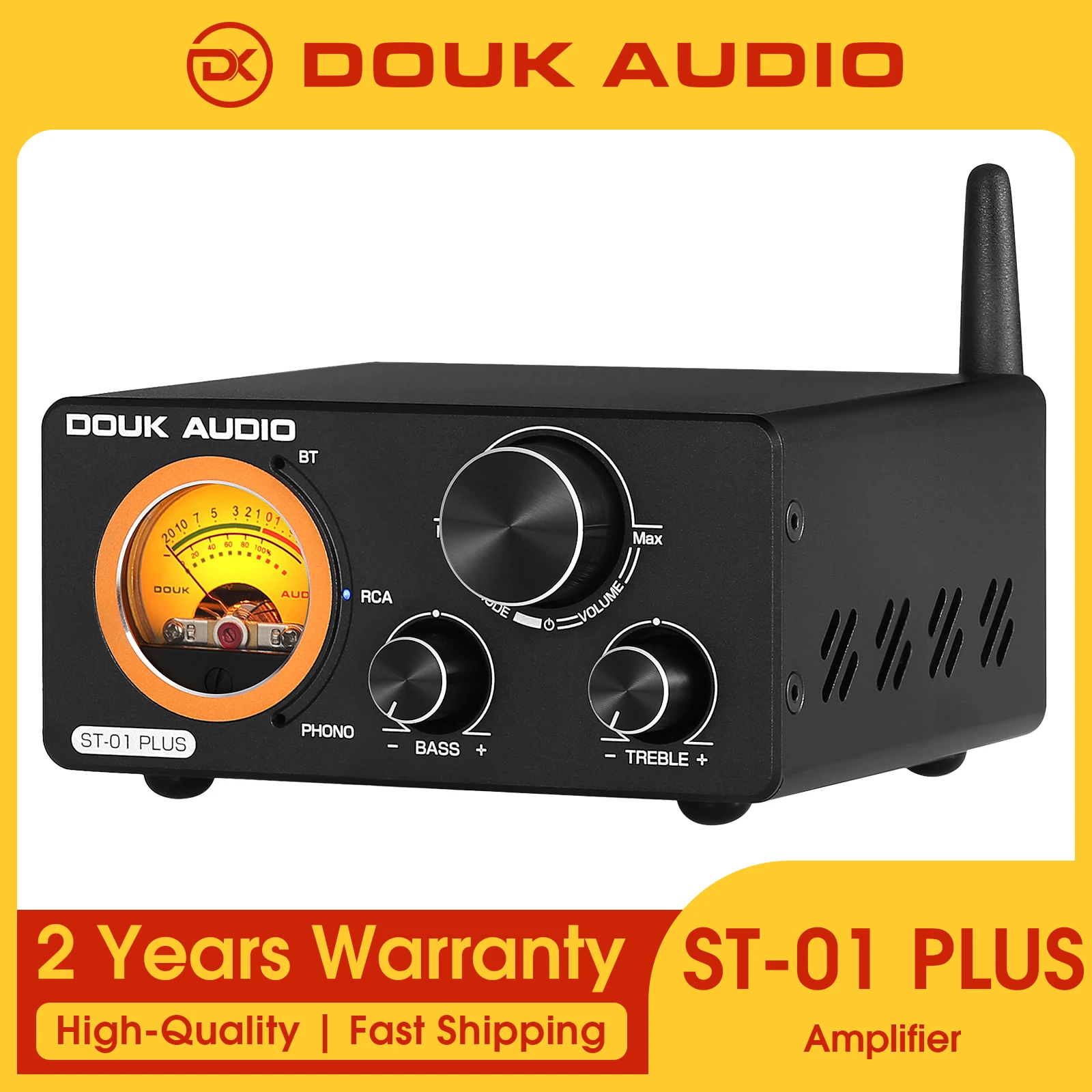 Douk Audio ST-01PLUS HiFi Bluetooth TPA3255 Digital Amplifier VU Meter Turntable Audio Stereo Amp
Douk Audio ST-01PLUS HiFi Bluetooth TPA3255 Digital Amplifier VU Meter Turntable Audio Stereo Amp