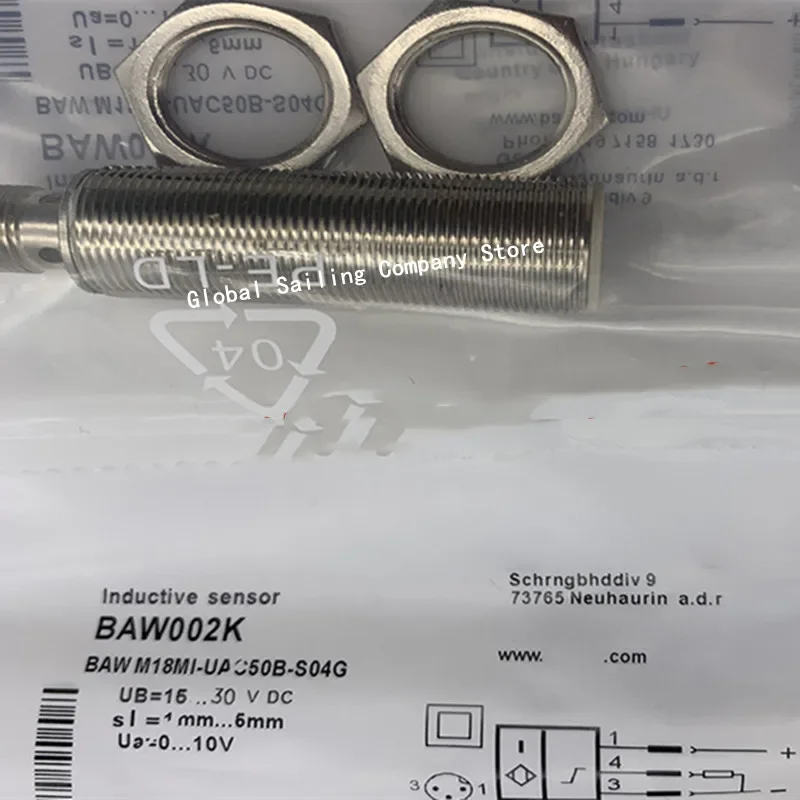 2pcs New sensor BAW M18ME-UAC50B-S04G BAW M18MI-UAC50B-S04G
2pcs New sensor BAW M18ME-UAC50B-S04G BAW M18MI-UAC50B-S04G