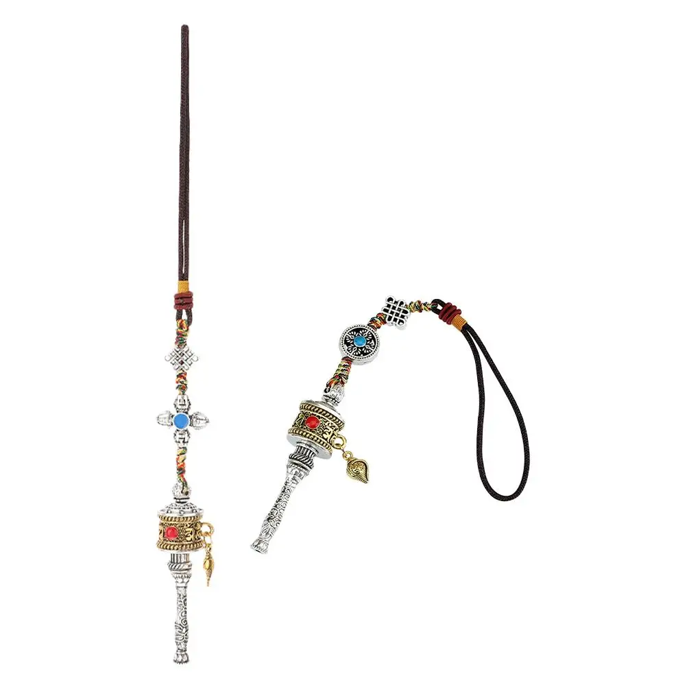 2pcs Prayer Wheel PendantKeychain Hanging Feng Shui Car Rear View Mirror Pendant Home Accessories Amulet Pendant For G
2pcs Prayer Wheel PendantKeychain Hanging Feng Shui Car Rear View Mirror Pendant Home Accessories Amulet Pendant For G