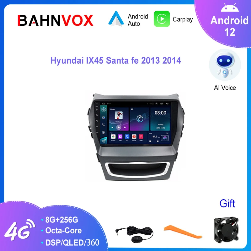 9" QLED Android 12.0 Car Radio for Hyundai IX45 Santa fe 2013 2014 Multimidia Player GPS Navigation Stereo Screen Head Unit 4G
9" QLED Android 12.0 Car Radio for Hyundai IX45 Santa fe 2013 2014 Multimidia Player GPS Navigation Stereo Screen Head Unit 4G