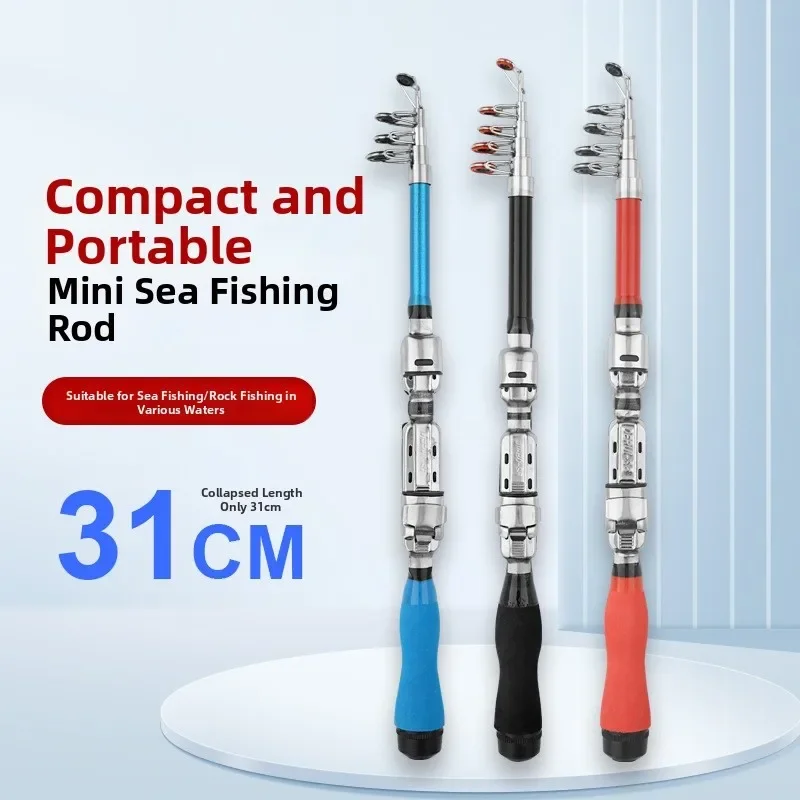 Telescopic Fishing Rod 1.5/1.7/1.9/2.1m Fiberglass 5 Sections Ultra-Short Soft Tip Fish Rod For Boat/rock/surf/light Casting
Telescopic Fishing Rod 1.5/1.7/1.9/2.1m Fiberglass 5 Sections Ultra-Short Soft Tip Fish Rod For Boat/rock/surf/light Casting