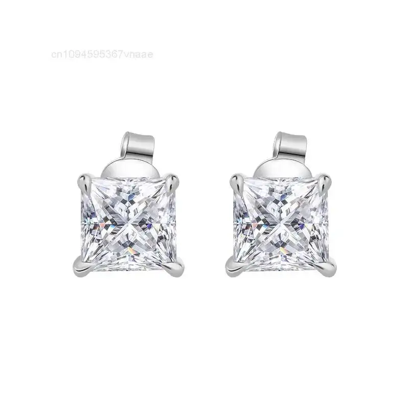 14k Gold Diamond Earrings 5mm Princess Cut DEF VS VVS Lab Made Diamond Stud Earrings for Women
14k Gold Diamond Earrings 5mm Princess Cut DEF VS VVS Lab Made Diamond Stud Earrings for Women