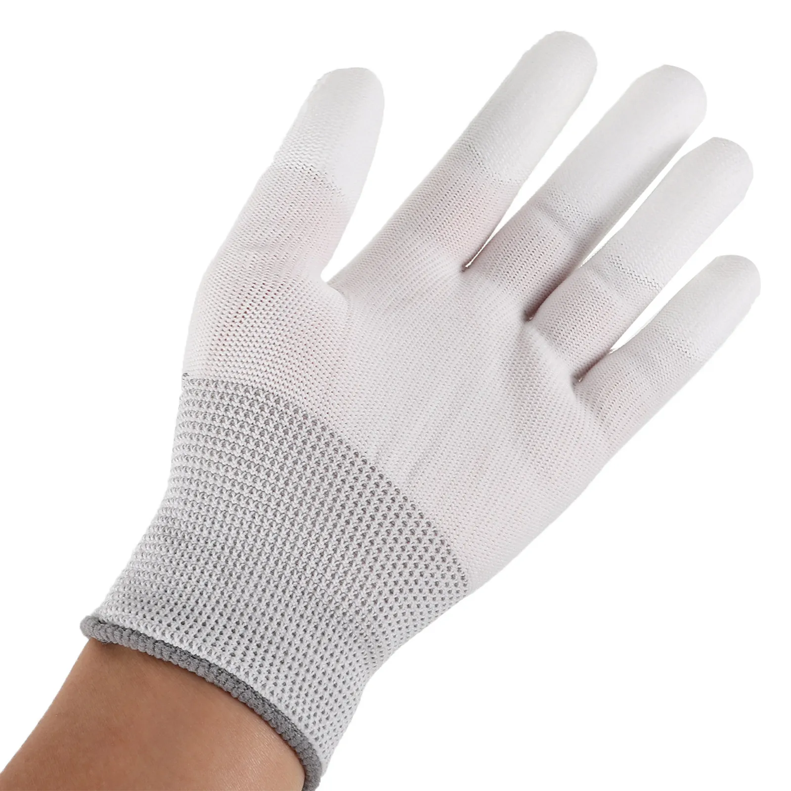 12Pairs PU Coating Gloves Quilting Grip Anti Static Safety Gloves Nylon Lightweight Gray Edges for Sewing Electronics Lab
12Pairs PU Coating Gloves Quilting Grip Anti Static Safety Gloves Nylon Lightweight Gray Edges for Sewing Electronics Lab