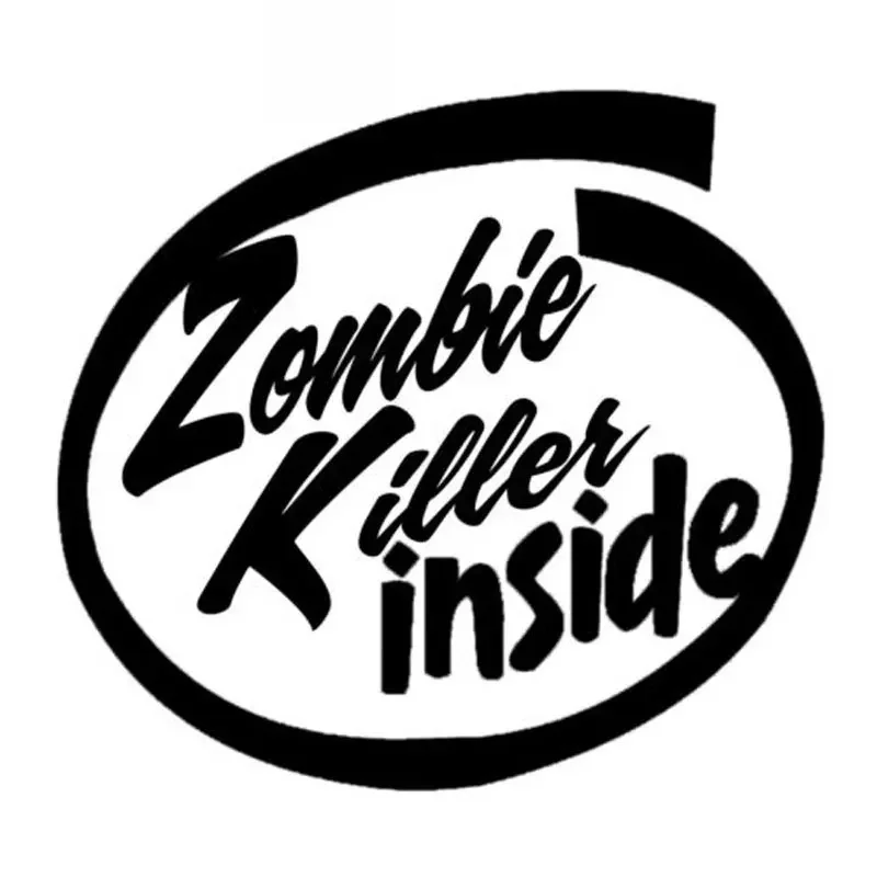 Car Stickers Zombie Killer PVC Car Decoration Accessories Stickers Creative Waterproof Sunscreen Black/white, 23cm*21cm
Car Stickers Zombie Killer PVC Car Decoration Accessories Stickers Creative Waterproof Sunscreen Black/white, 23cm*21cm