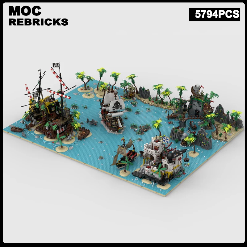 Средневековая пиратская модульная сцена, карта MOC, мини-строительный блок, модель сборки, оригинальность, кирпичная головоломка, коллекция игрушек, рождественские подарки
Средневековая пиратская модульная сцена, карта MOC, мини-строительный блок, модель сборки, оригинальность, кирпичная головоломка, коллекция игрушек, рождественские подарки