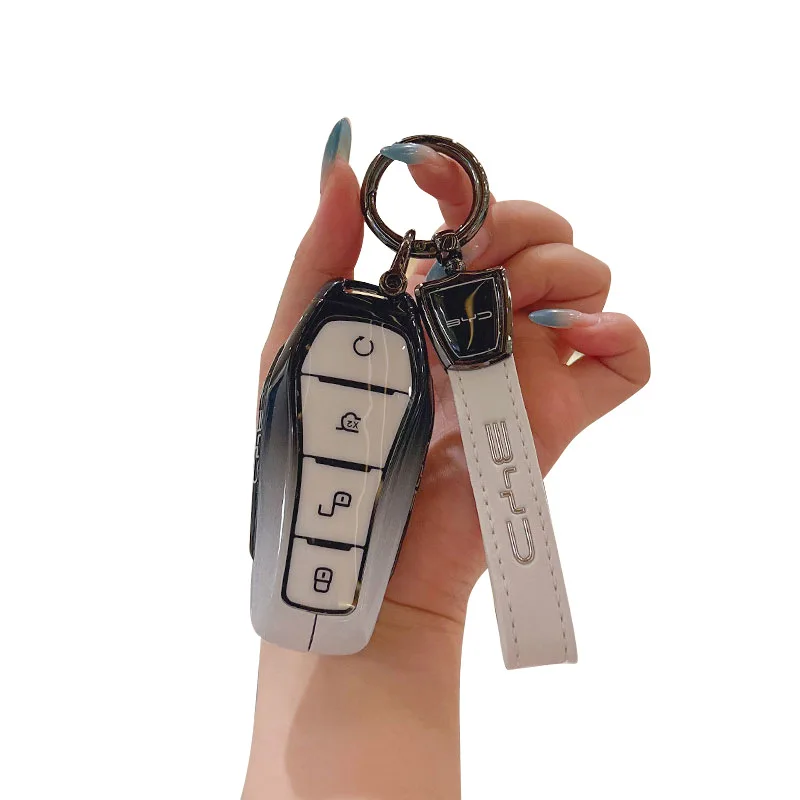Premium Zinc Alloy Key Cover Case for BYD Yuan Plus Luxury Edition (2024) - Protective Key Fob Shell Key Bag Chain
Premium Zinc Alloy Key Cover Case for BYD Yuan Plus Luxury Edition (2024) - Protective Key Fob Shell Key Bag Chain