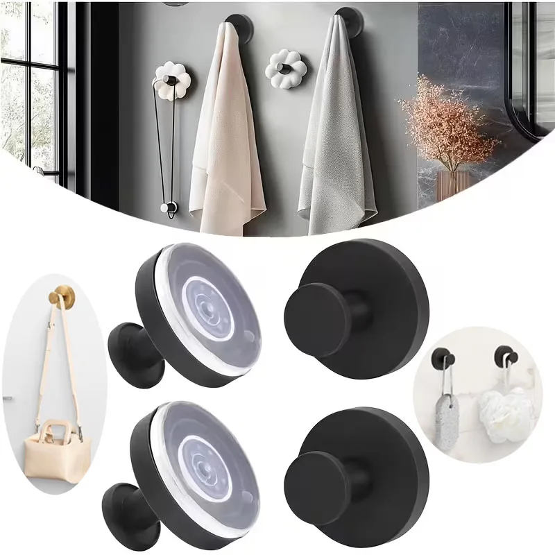 1-4Boxes Waterproof Stainless Steel Suction Hooks Strong Adsorption Reusable Wall Mount Punch Free for Bathroom Shower
1-4Boxes Waterproof Stainless Steel Suction Hooks Strong Adsorption Reusable Wall Mount Punch Free for Bathroom Shower