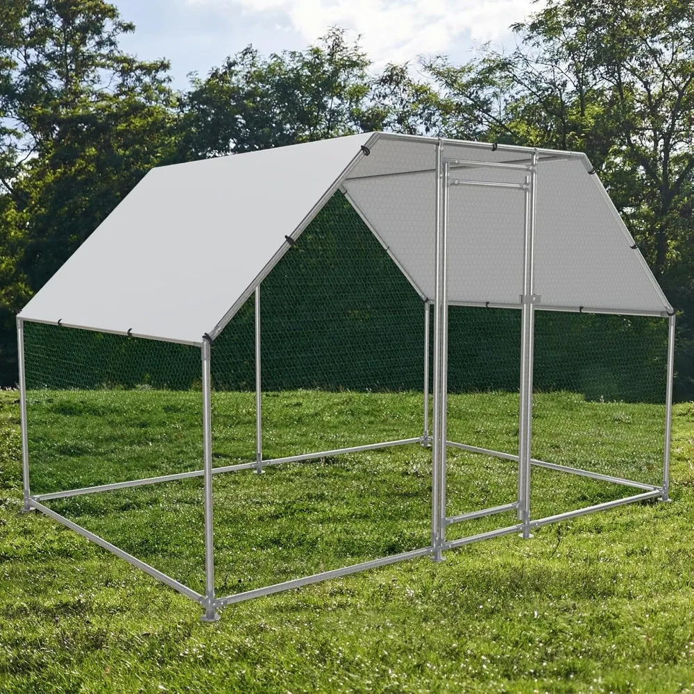Large Metal Chicken Coop Chicken Pen Walk-in Poultry Cage with Water-Resident and Anti-UV Cover Chicken Runs for Yard with Cover
Large Metal Chicken Coop Chicken Pen Walk-in Poultry Cage with Water-Resident and Anti-UV Cover Chicken Runs for Yard with Cover