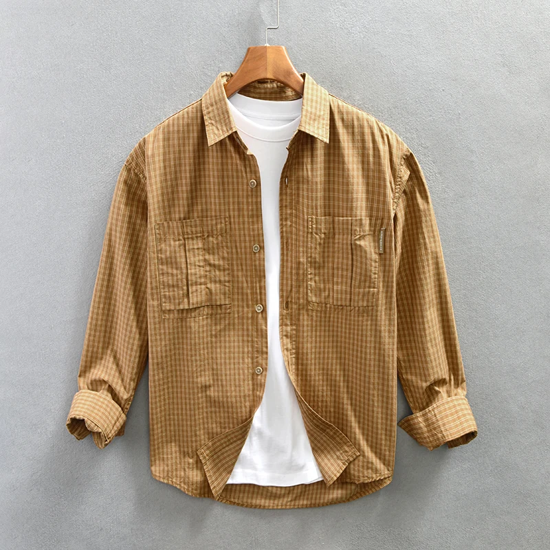 Plaid Shirts for Men Long Sleeve Casual Shirt 2023 New Pure Cotton Dress Shirt 40 Sticks
Plaid Shirts for Men Long Sleeve Casual Shirt 2023 New Pure Cotton Dress Shirt 40 Sticks