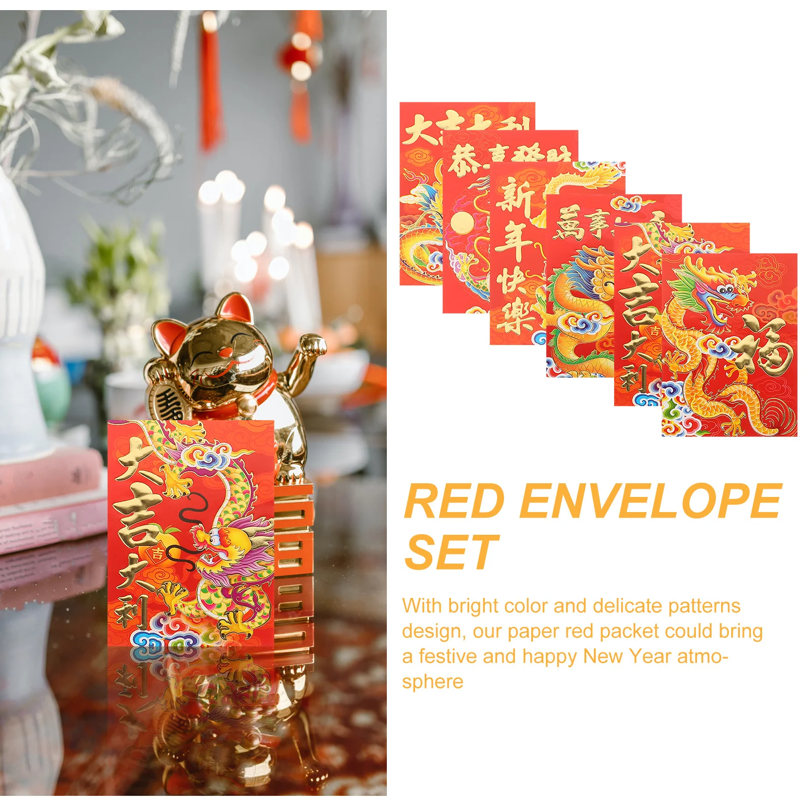 30 шт. бумажные красные конверты китайский лунный год красный пакет традиционный стиль счастливый пакет денег новогодний фестиваль использование
30 шт. бумажные красные конверты китайский лунный год красный пакет традиционный стиль счастливый пакет денег новогодний фестиваль использование