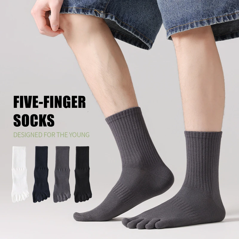 5 Pairs Men's Sports Socks Summer Mesh Breathable Anti-Odor Toe-Separated Sports Socks Outdoor Tennis Socks EU38-44
5 Pairs Men's Sports Socks Summer Mesh Breathable Anti-Odor Toe-Separated Sports Socks Outdoor Tennis Socks EU38-44
