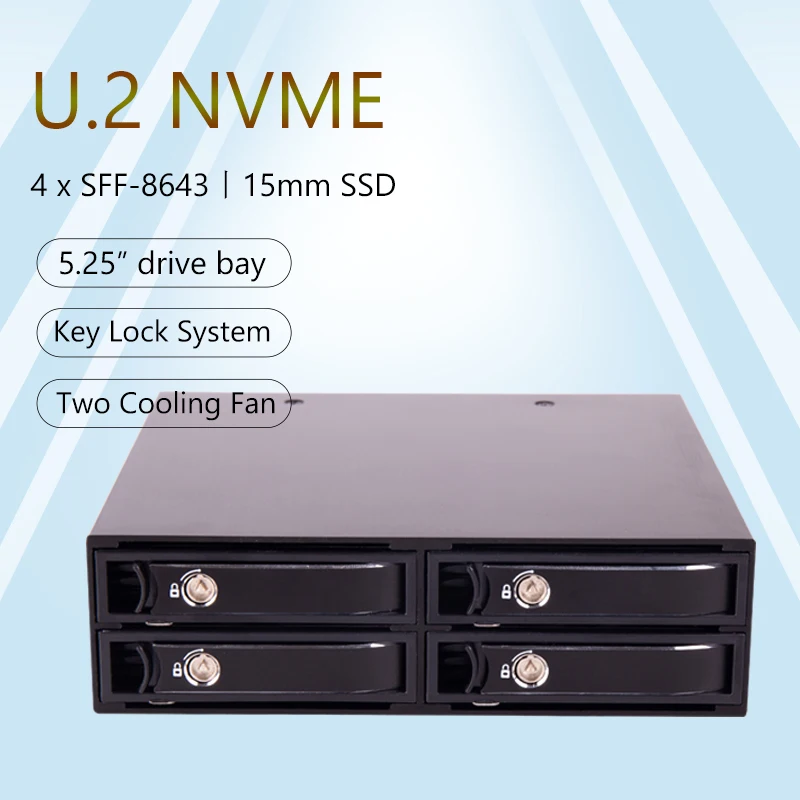 Unestech Factory Aluminum U.2 4x2.5 Inch Removable Tray HDD Bay NVME SSD Enclosure for High-Capacity Storage Device
Unestech Factory Aluminum U.2 4x2.5 Inch Removable Tray HDD Bay NVME SSD Enclosure for High-Capacity Storage Device
