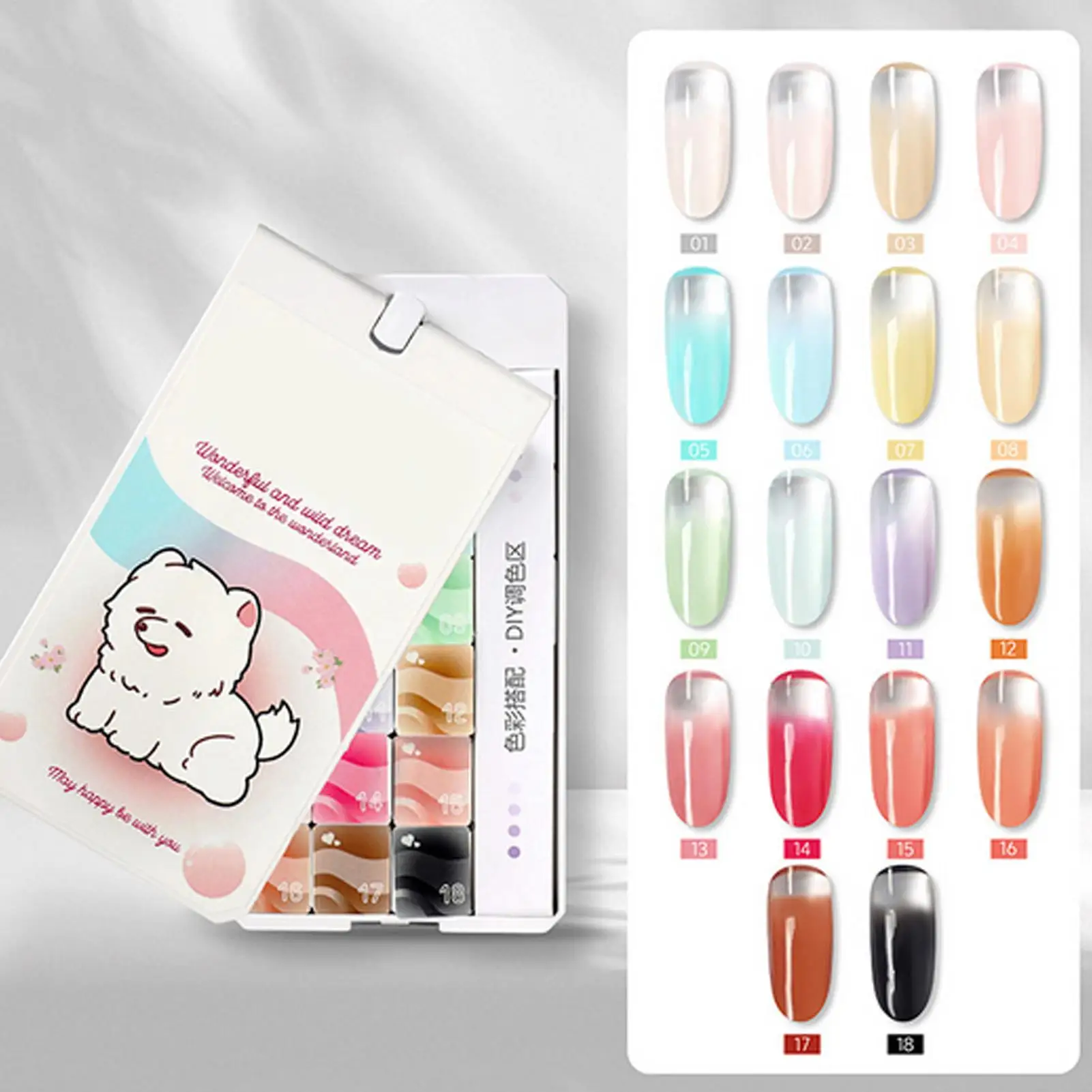 Nail Patting Gel 18 Colors SolidGradient Manicure Paint Gel Nail Paint Palette For Women Girls Professionals Home Salon
Nail Patting Gel 18 Colors SolidGradient Manicure Paint Gel Nail Paint Palette For Women Girls Professionals Home Salon