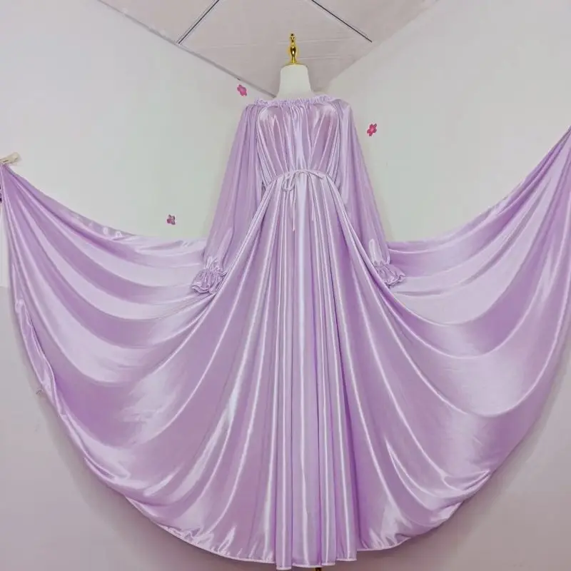 Sexy Sleeping Dress Glossy Sexy Women Satin White Long Sleeve Loose Night Dress Red Plus Size Sleeping Robe Pink Black Purple
Sexy Sleeping Dress Glossy Sexy Women Satin White Long Sleeve Loose Night Dress Red Plus Size Sleeping Robe Pink Black Purple