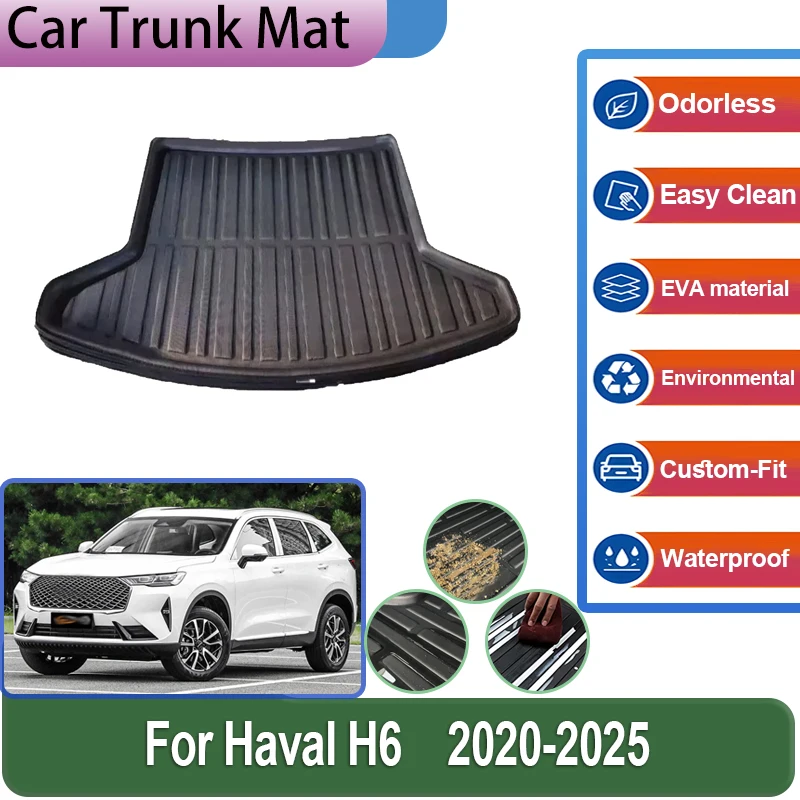 Для GWM Haval H6 2024 аксессуары 3-го поколения 2020 2021 ~ 2025 накладки на багажник автомобиля водонепроницаемый защитный вкладыш из материала EVA автомобильные аксессуары
Для GWM Haval H6 2024 аксессуары 3-го поколения 2020 2021 ~ 2025 накладки на багажник автомобиля водонепроницаемый защитный вкладыш из материала EVA автомобильные аксессуары