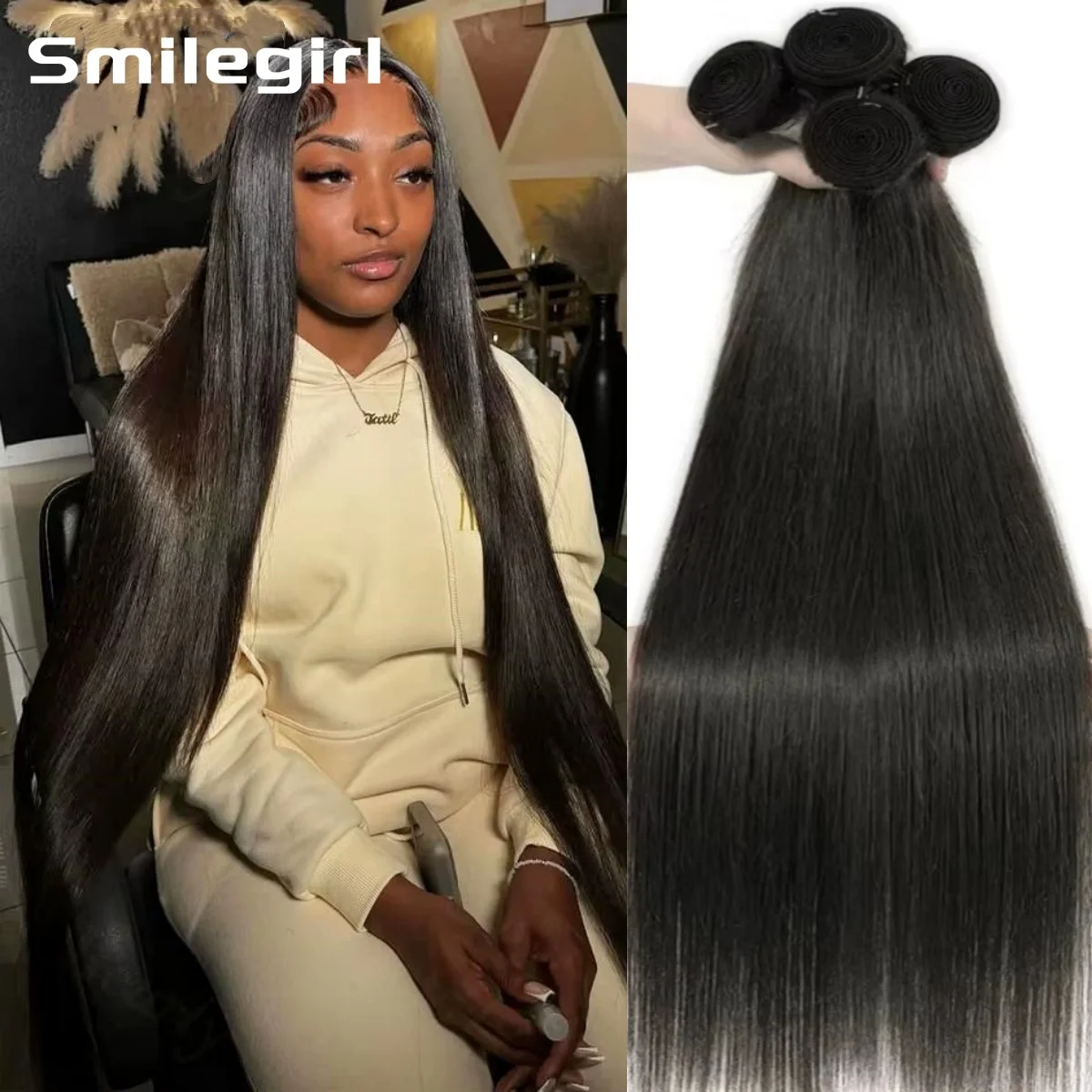 15A 8-32 Inches Straight Human Hair Bundles Weave Remy Hair Extension Natural Black 1/3/4 Pcs Bundles Human Hair Brazilian Hair
15A 8-32 Inches Straight Human Hair Bundles Weave Remy Hair Extension Natural Black 1/3/4 Pcs Bundles Human Hair Brazilian Hair