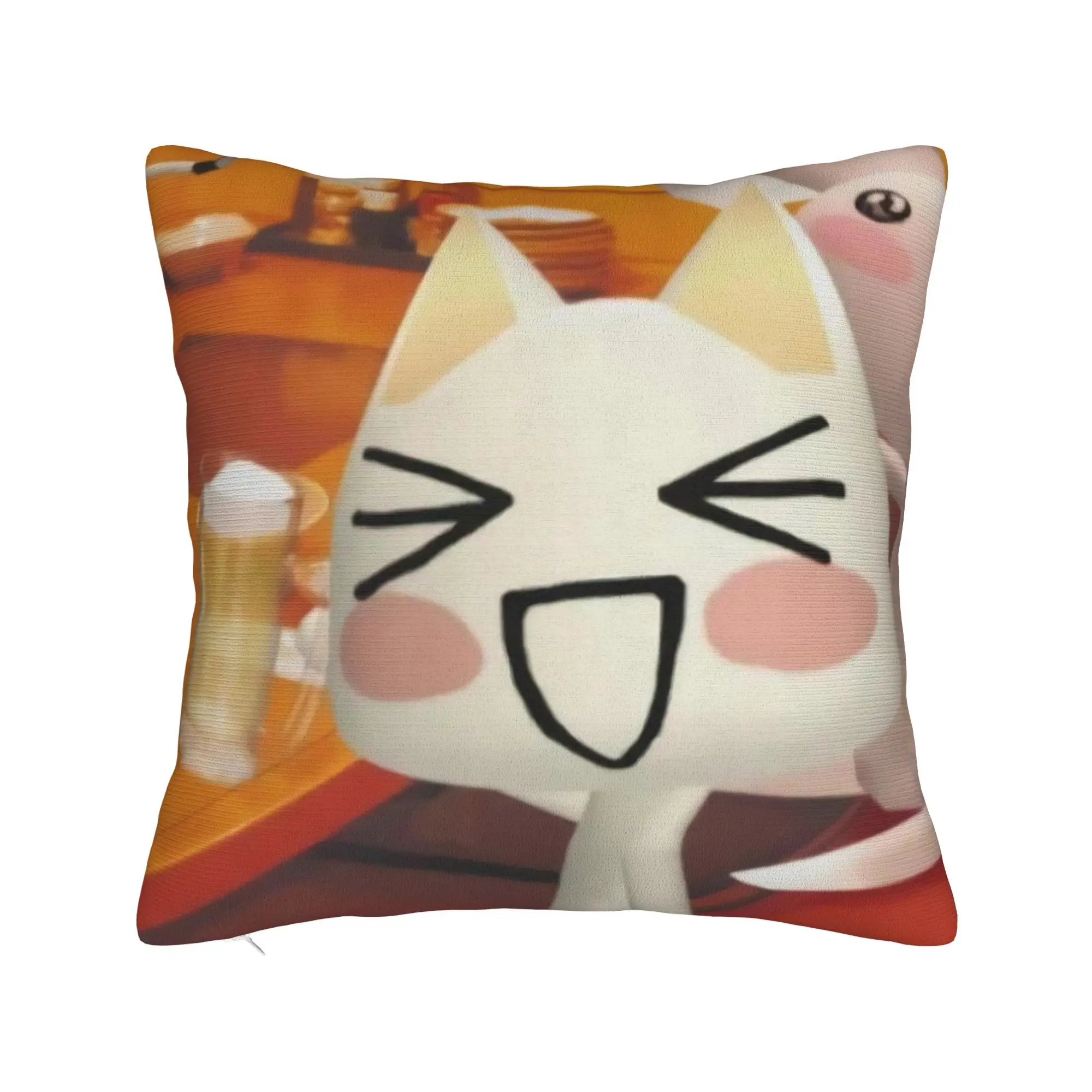 Toro Inoue Cat Square Pillow Covers Polyester Bed Car Happy Neko Cushion Cover Creative Decorative Pillowcase 40*40
Toro Inoue Cat Square Pillow Covers Polyester Bed Car Happy Neko Cushion Cover Creative Decorative Pillowcase 40*40