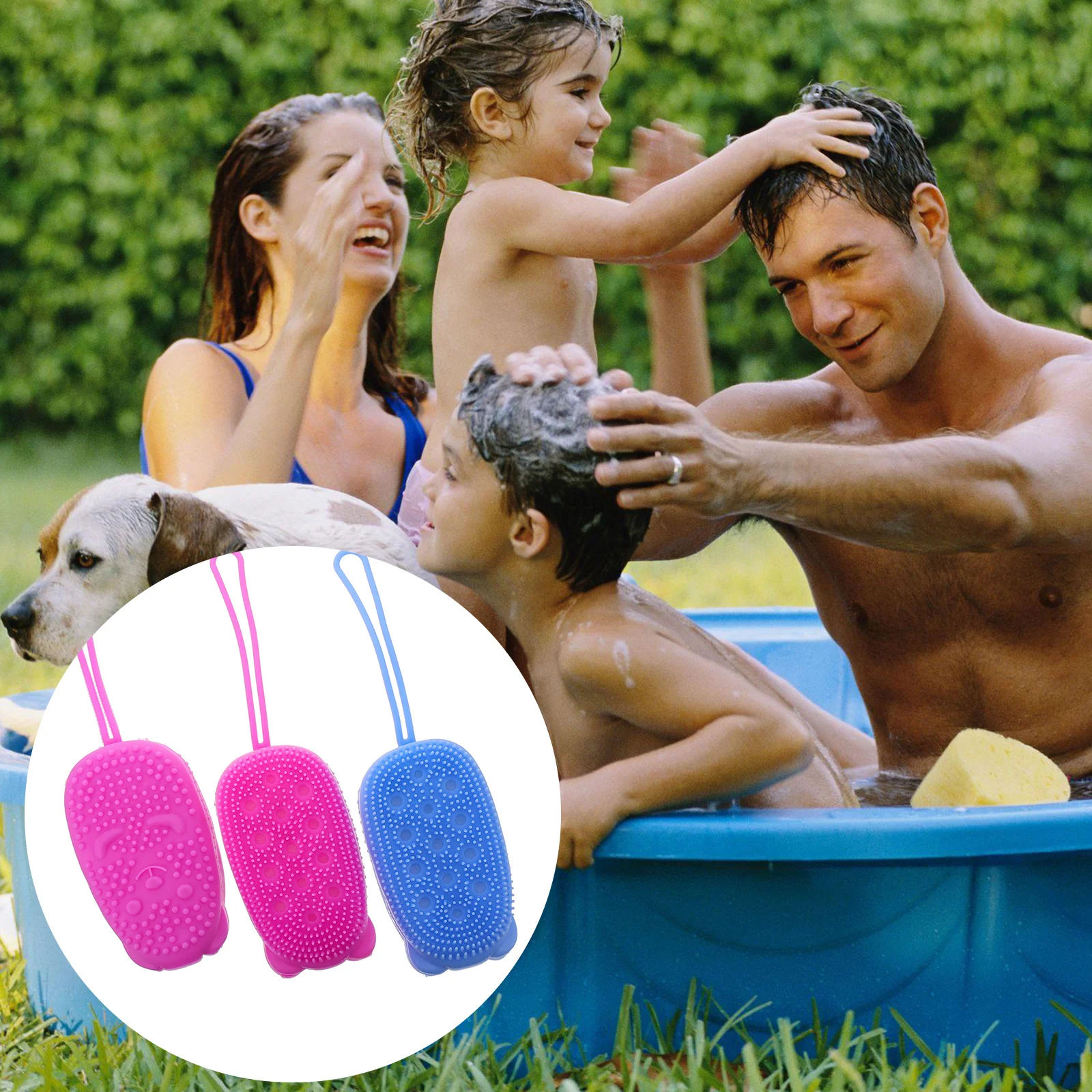 3 Pcs Scrubber Silicone Bath Brush Shower Massager 12X7cm Back Body Bathing Accessories Cleaning Tools
3 Pcs Scrubber Silicone Bath Brush Shower Massager 12X7cm Back Body Bathing Accessories Cleaning Tools