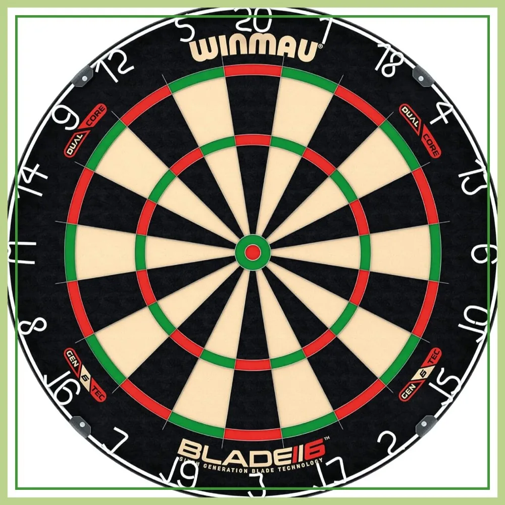 Professional Steel Tip Dart Board – Official Tournament Specs – Ultra-Thin Wiring for Reduced Bounce-Outs
Professional Steel Tip Dart Board – Official Tournament Specs – Ultra-Thin Wiring for Reduced Bounce-Outs