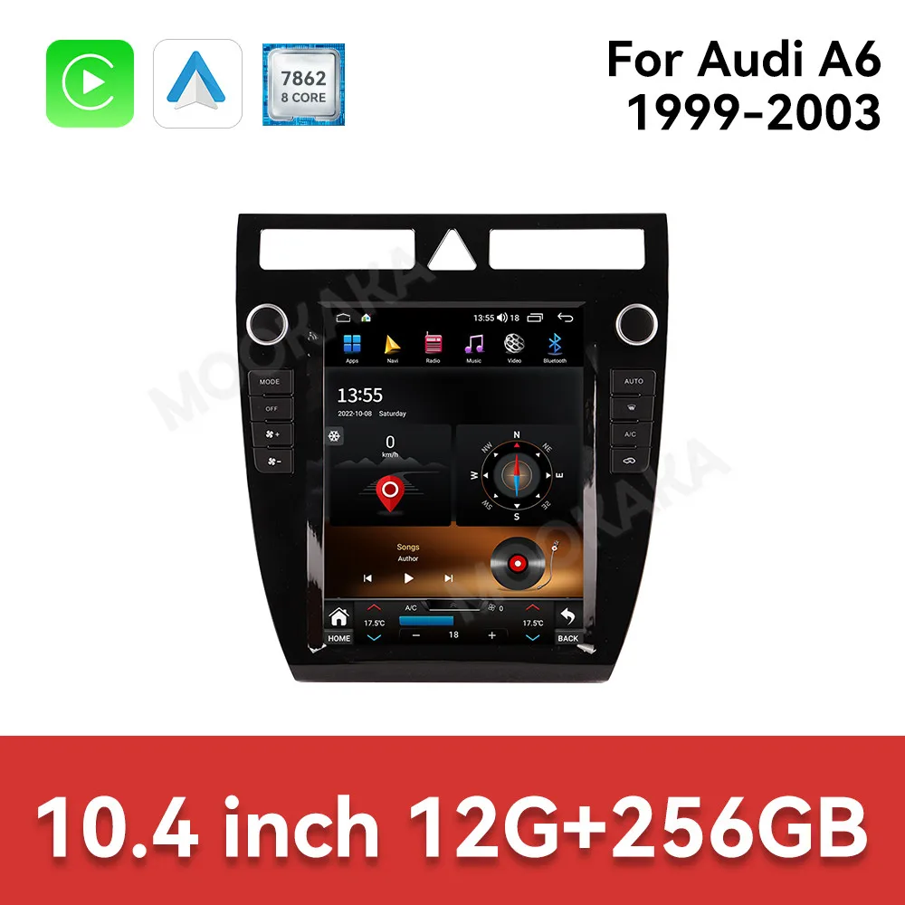 10.4 Inch Car Radio For Audi A6 1999-2003 Wireless Carplay Android Auto Multimedia Player GPS Navigation Autoradio Stereo Screen
10.4 Inch Car Radio For Audi A6 1999-2003 Wireless Carplay Android Auto Multimedia Player GPS Navigation Autoradio Stereo Screen