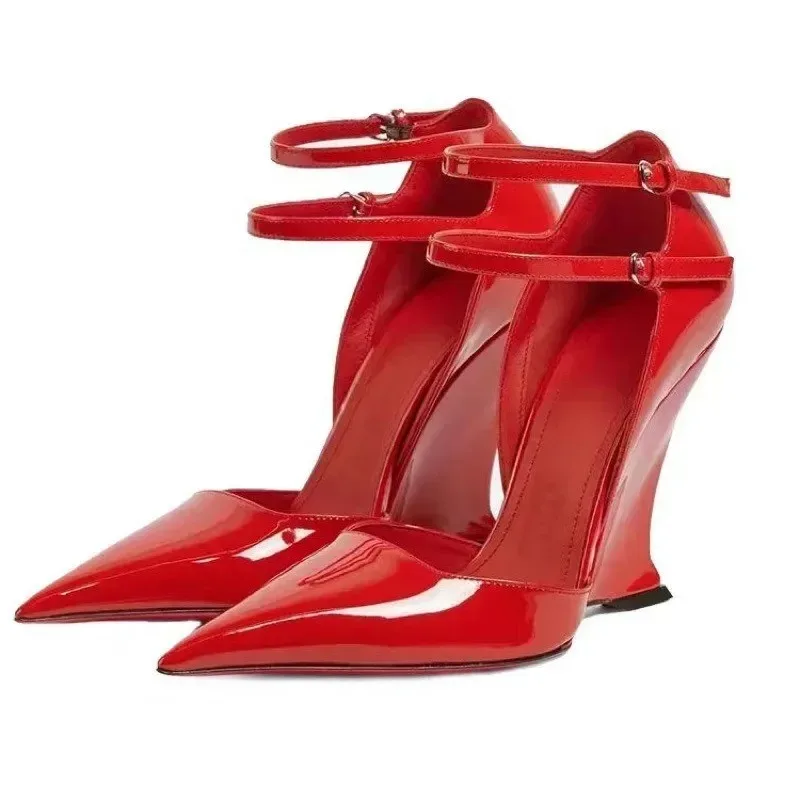 Elegant Red Patent Leather Wedges Women Pumps High Heels Shoes Women Sexy Pumps Fashion Ladies Party Dress Shoes for Women
Elegant Red Patent Leather Wedges Women Pumps High Heels Shoes Women Sexy Pumps Fashion Ladies Party Dress Shoes for Women