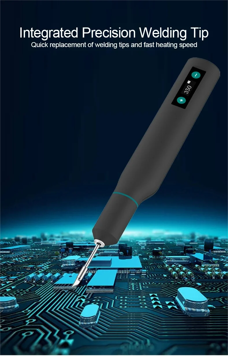 QUICK TS1 Smart Portable Soldering Iron, Integrated Precision Welding Tip LCD Display, Stable Temperature, Repair Tools
QUICK TS1 Smart Portable Soldering Iron, Integrated Precision Welding Tip LCD Display, Stable Temperature, Repair Tools