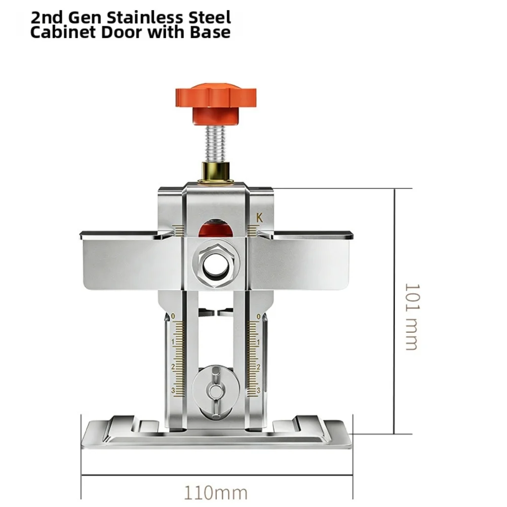 Stainless Steel Cabinet Door Installation Tool Stainless Steel Cabinet Door Auxiliary Tool (with Base) + 10mm Drill Bit
Stainless Steel Cabinet Door Installation Tool Stainless Steel Cabinet Door Auxiliary Tool (with Base) + 10mm Drill Bit