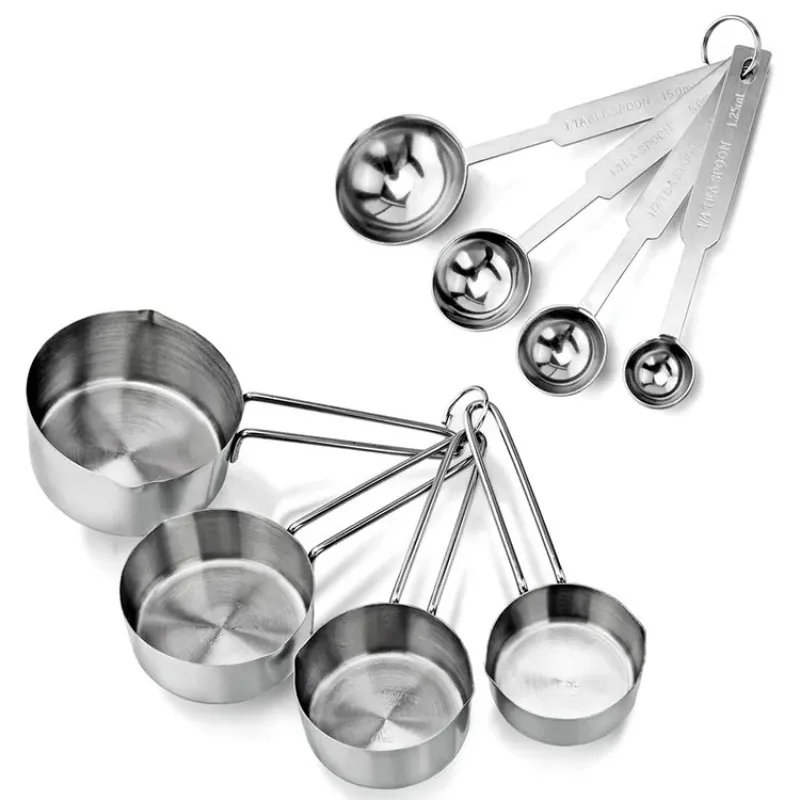 4Pcs/Set Measuring Cup Baking Tools with Scale Measuring Tools Kichen Accessories for Flour Food Coffee Cooking Stainless Steel
4Pcs/Set Measuring Cup Baking Tools with Scale Measuring Tools Kichen Accessories for Flour Food Coffee Cooking Stainless Steel