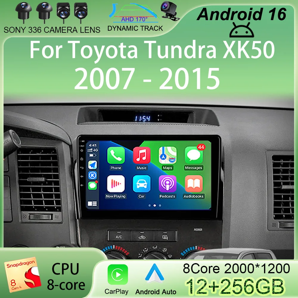 Android 16 Car Radio For Toyota Tundra XK50 2007-2013 Sequoia XK60 2008-2017 Multimedia Video Player Navigation Stereo GPS Audio
Android 16 Car Radio For Toyota Tundra XK50 2007-2013 Sequoia XK60 2008-2017 Multimedia Video Player Navigation Stereo GPS Audio