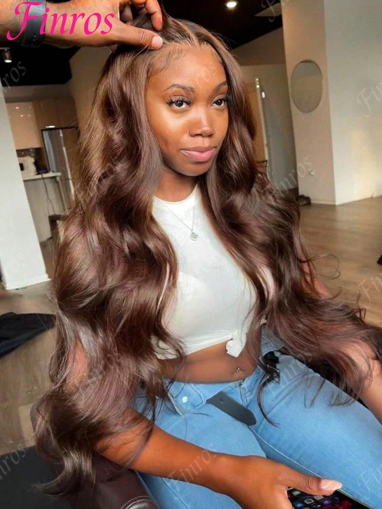Chocolate Brown Human Hair Wig 13x4 13x6 HD Lace Frontal Wig Body Wave Lace Front wig Preplucked 36 inch Colored Human Hair Wig
Chocolate Brown Human Hair Wig 13x4 13x6 HD Lace Frontal Wig Body Wave Lace Front wig Preplucked 36 inch Colored Human Hair Wig