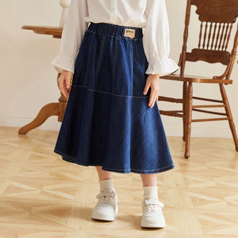 Blue Denim Skirt for Girls Summer Mid-Length A-line Princess Skirt Fashion Casual School Party Travel Versatile Kids Clothes
Blue Denim Skirt for Girls Summer Mid-Length A-line Princess Skirt Fashion Casual School Party Travel Versatile Kids Clothes