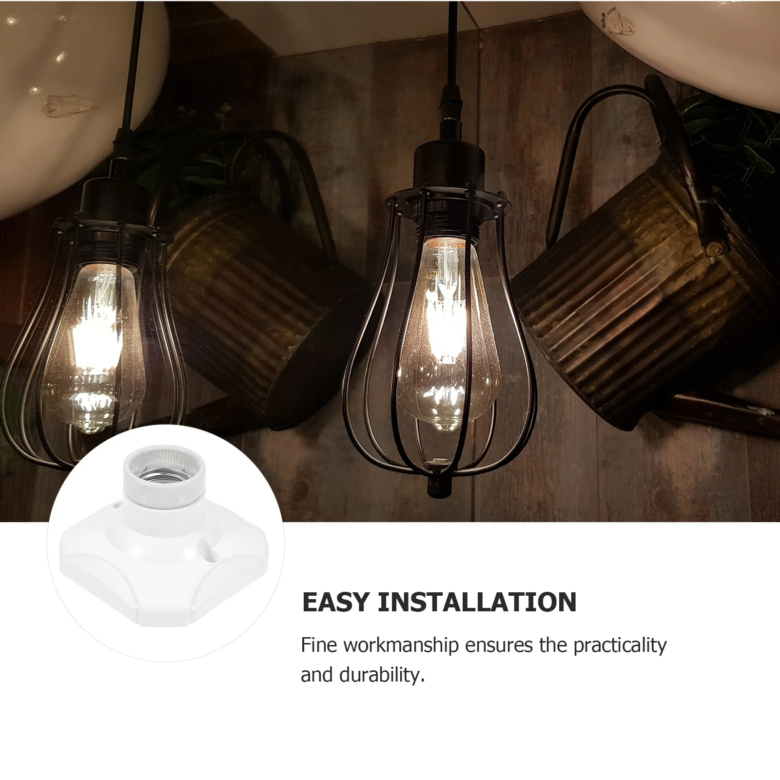 8Pcs E27 Lampholder Ceramic Square Durable Flame Retard Lamp Base Light Holder Accessory E27 Lampholder Lamp Base
8Pcs E27 Lampholder Ceramic Square Durable Flame Retard Lamp Base Light Holder Accessory E27 Lampholder Lamp Base