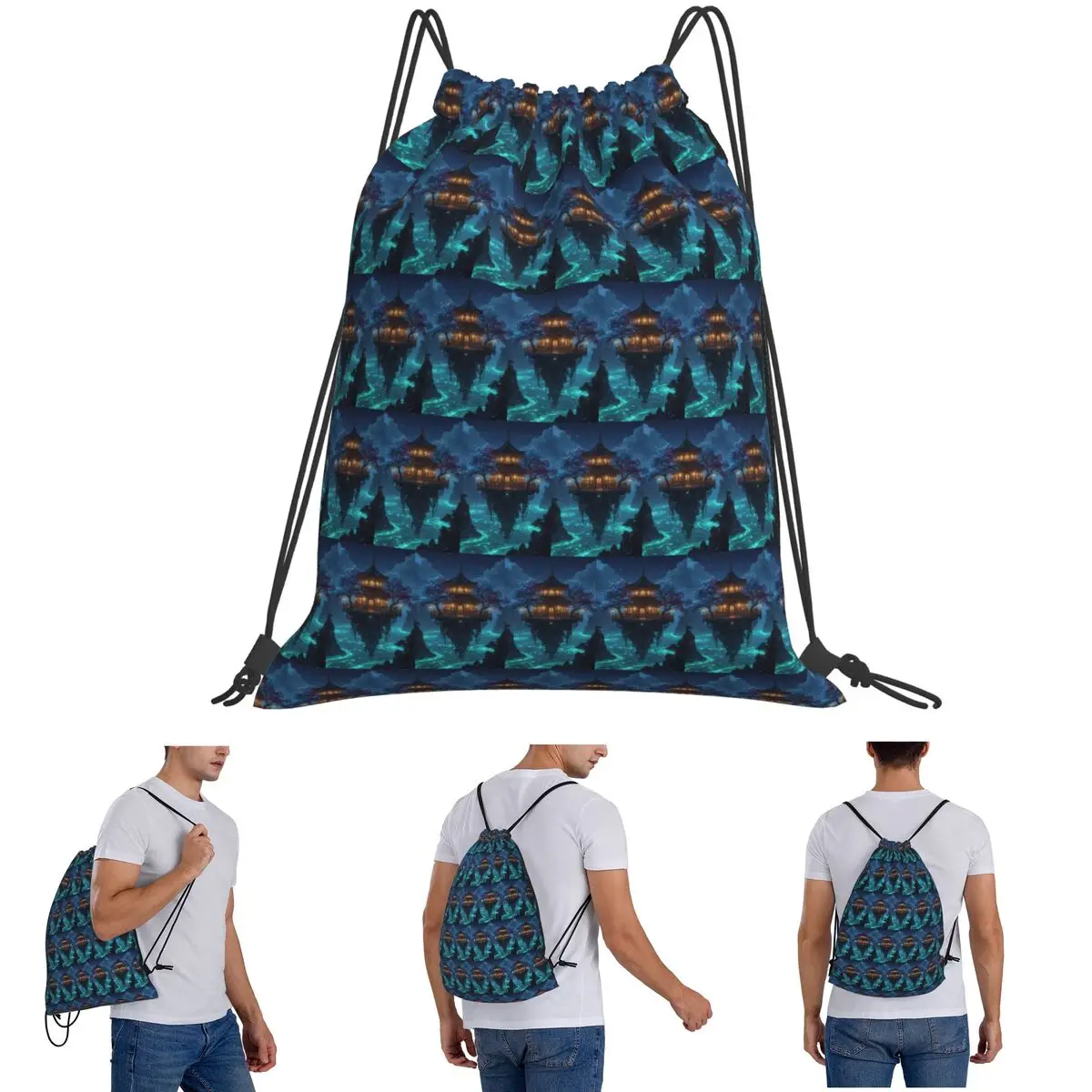 Sky Temple Of Blossoms Backpacks Casual Drawstring Bags Shoes Bag Book Bags for Travel Students
Sky Temple Of Blossoms Backpacks Casual Drawstring Bags Shoes Bag Book Bags for Travel Students