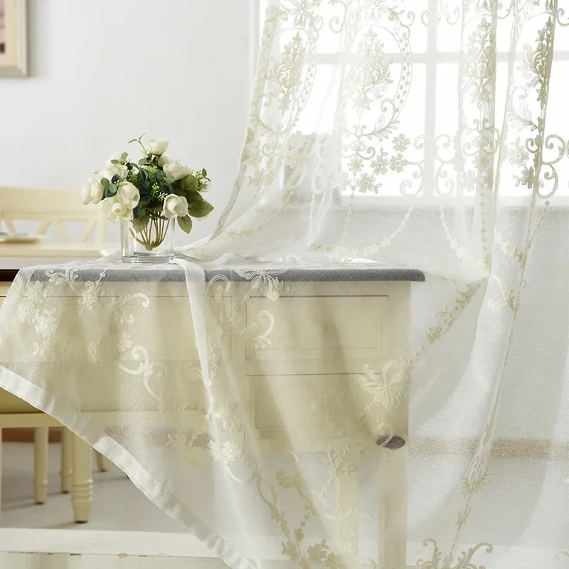 Скандинавские модные шторы для гостиной, столовой, спальни, окна, цветочный край, вышитый оконный экран, передача света, тюль-xj
Скандинавские модные шторы для гостиной, столовой, спальни, окна, цветочный край, вышитый оконный экран, передача света, тюль-xj