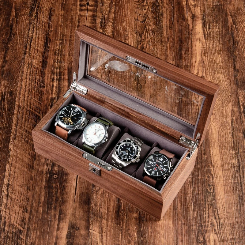 Wooden Watch Box Vintage Minimalist Storage Boxes Organizer Packaging Mechanical Watches Case Protect Dustproof Display Boxes
Wooden Watch Box Vintage Minimalist Storage Boxes Organizer Packaging Mechanical Watches Case Protect Dustproof Display Boxes
