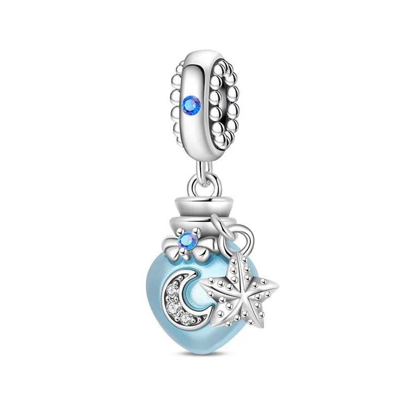 925 Sterling Silver Charms Beads Blue Ocean Drifting Bottle Pendant Fit Original Bracelet DIY Women Jewelry
925 Sterling Silver Charms Beads Blue Ocean Drifting Bottle Pendant Fit Original Bracelet DIY Women Jewelry