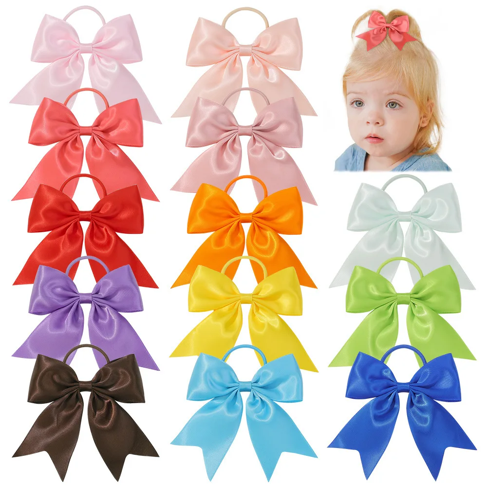 Cute 13Pcs/Lot 4.7 Inch Baby Girls Satin Bows Ponytail Holder Knotbows Hairbands Schoold Kids Elastic Hairbands
Cute 13Pcs/Lot 4.7 Inch Baby Girls Satin Bows Ponytail Holder Knotbows Hairbands Schoold Kids Elastic Hairbands