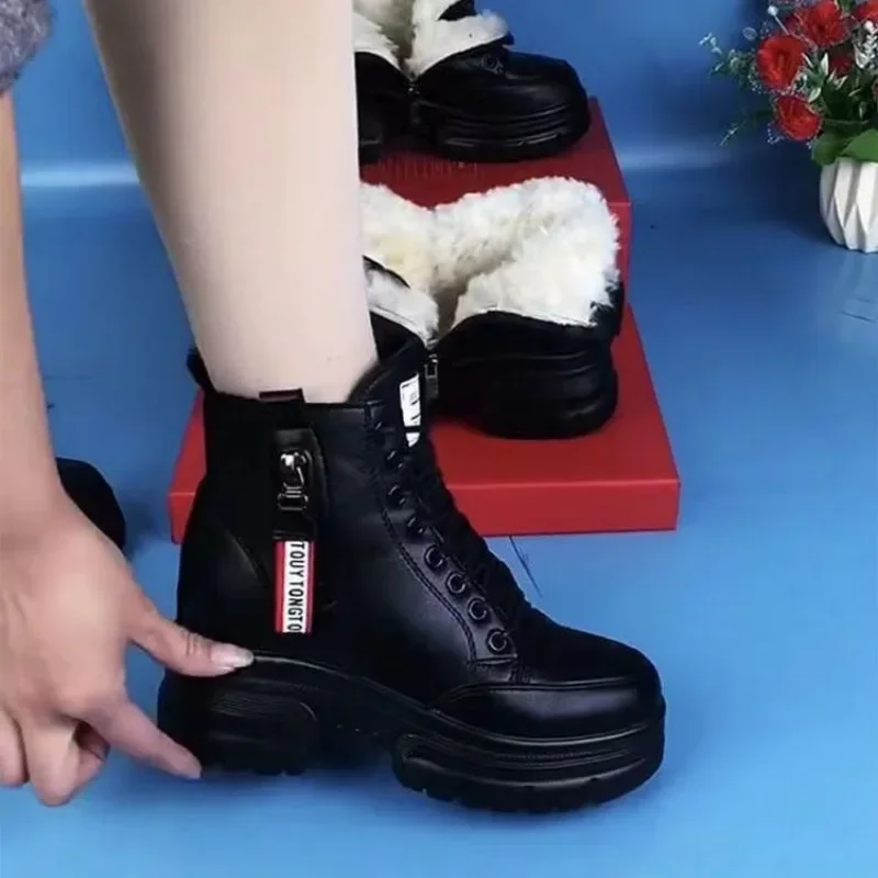Quality Women Shoes 2023 Winter Warm Women's Boots Ladies Thick-Soled Cotton Platform Shoes Plus Velvet All-Match Sneakers Women
Quality Women Shoes 2023 Winter Warm Women's Boots Ladies Thick-Soled Cotton Platform Shoes Plus Velvet All-Match Sneakers Women
