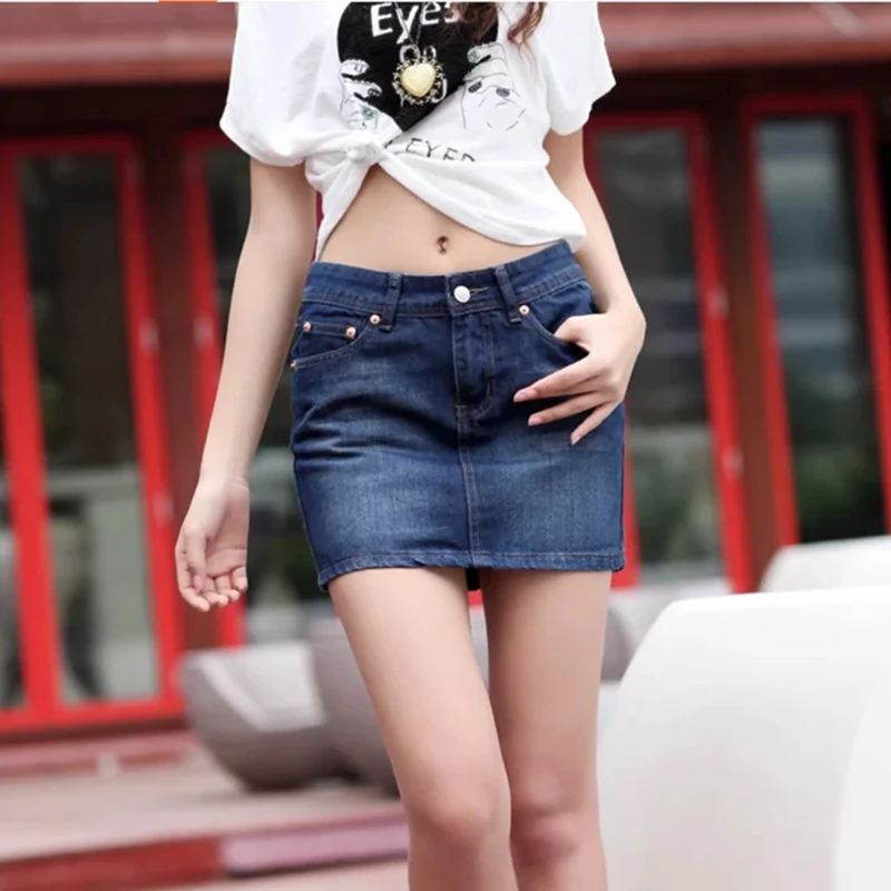 new summer fashion casual cotton Plus Size middle waist brand female woman girl jeans denim mini skirt
new summer fashion casual cotton Plus Size middle waist brand female woman girl jeans denim mini skirt