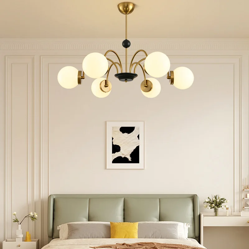 LED Scandinavian chandelier living room simple modern atmosphere bedroom lamp personalized Warmth Glass Lampshade Pendant Lamp
LED Scandinavian chandelier living room simple modern atmosphere bedroom lamp personalized Warmth Glass Lampshade Pendant Lamp