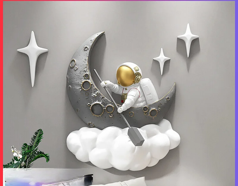 Nordic astronaut wall decoration living room sofa background wall decoration astronaut children's room bedroom bedside pendant
Nordic astronaut wall decoration living room sofa background wall decoration astronaut children's room bedroom bedside pendant