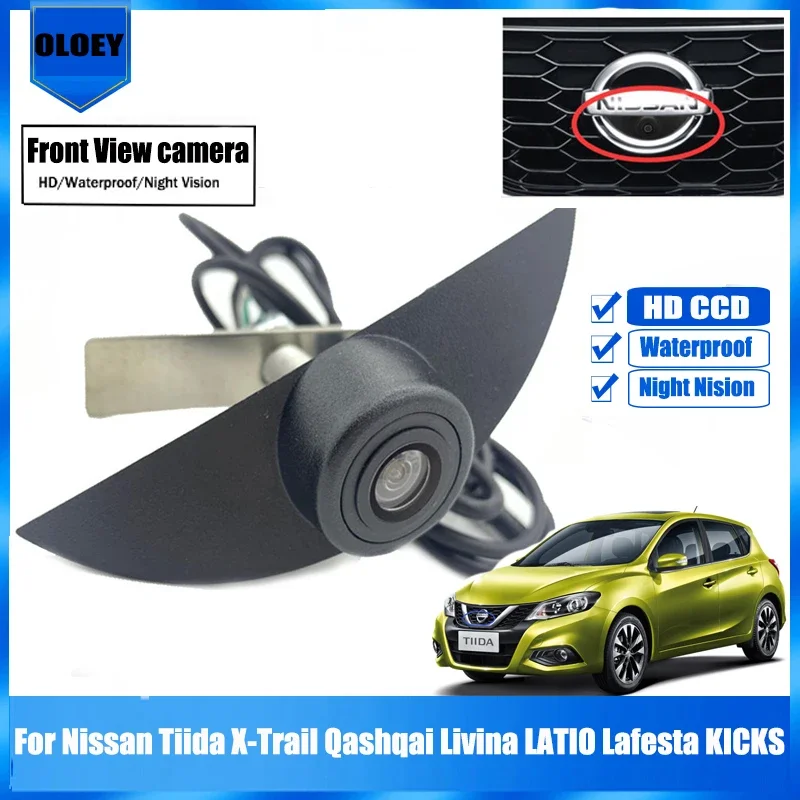 Автомобильная передняя камера для Nissan Tiida X-Trail Qashqai Livina LATIO Lafesta KICKS HD ночного видения с логотипом для парковки, камера переднего вида
Автомобильная передняя камера для Nissan Tiida X-Trail Qashqai Livina LATIO Lafesta KICKS HD ночного видения с логотипом для парковки, камера переднего вида