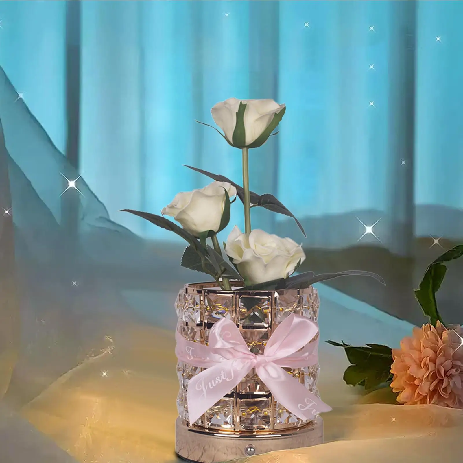Light Up Roses Bedroom Crystal Lamp 3-Color Dimmable Rose Flower Romantic Decoration For Living Room Bedroom Nightstand
Light Up Roses Bedroom Crystal Lamp 3-Color Dimmable Rose Flower Romantic Decoration For Living Room Bedroom Nightstand