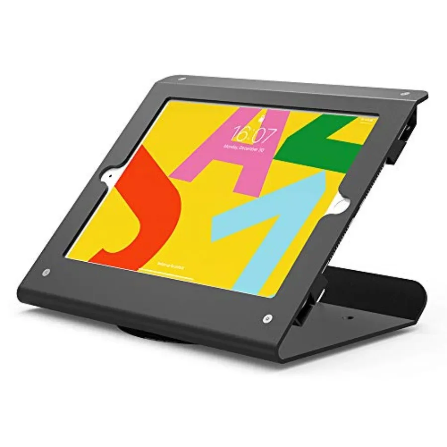 Tablet Kiosk POS Stand for 10.2 iPad 7/8/9, metal construction, black, 360 swivel base and secure mounting
Tablet Kiosk POS Stand for 10.2 iPad 7/8/9, metal construction, black, 360 swivel base and secure mounting