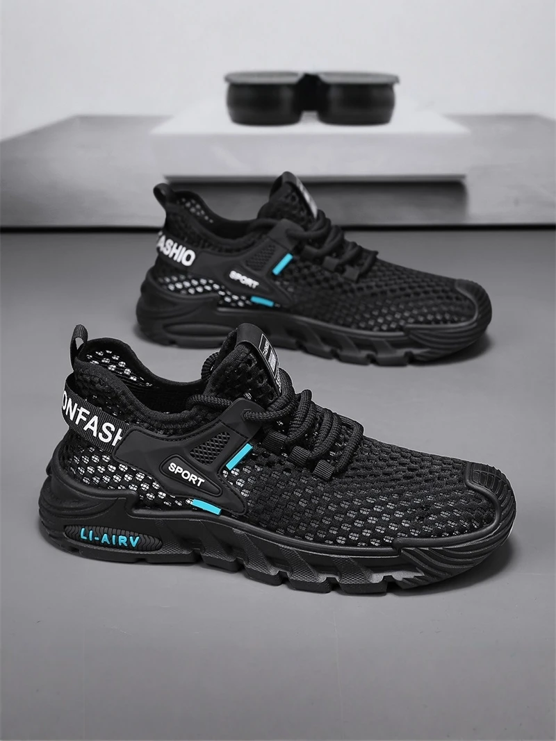 Men's Running Shoes Summer Anti-Odor Breathable Thin Hollow Large Mesh Net Shoes Anti-Slip Sports Soft Bottom Running Shoes
Men's Running Shoes Summer Anti-Odor Breathable Thin Hollow Large Mesh Net Shoes Anti-Slip Sports Soft Bottom Running Shoes